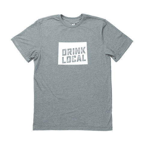 Locally Grown Clothing Co. Men’s Wyoming Drink Local State Tee