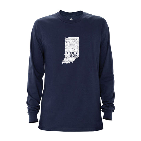 Men's Indiana Solid State Long Sleeve Crew