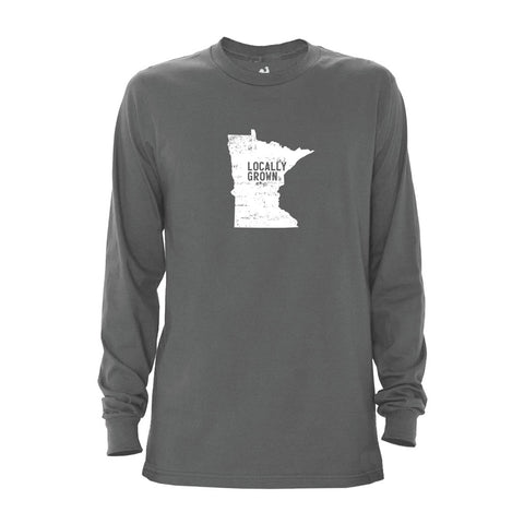 Locally Grown Clothing Co. Men's Minnesota Solid State Long Sleeve