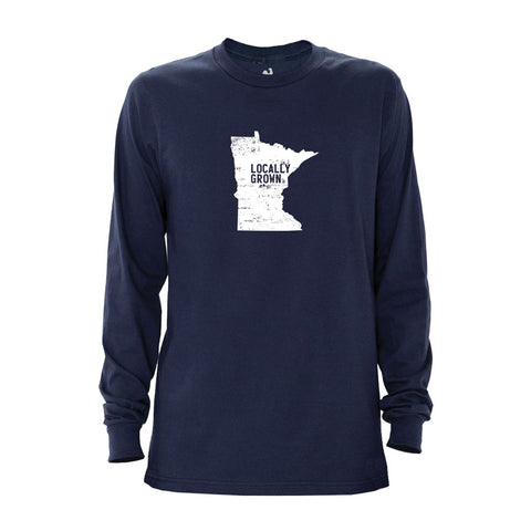 Locally Grown Clothing Co. Men's Minnesota Solid State Long Sleeve