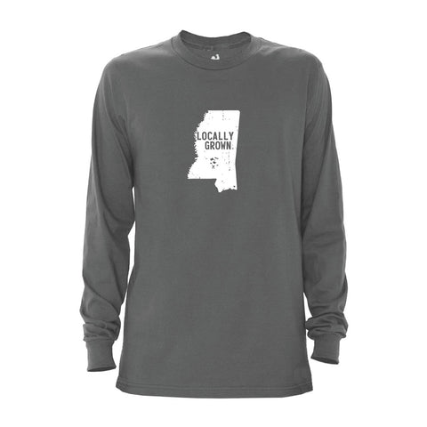 Locally Grown Clothing Co. Men's Mississippi Solid State Long Sleeve