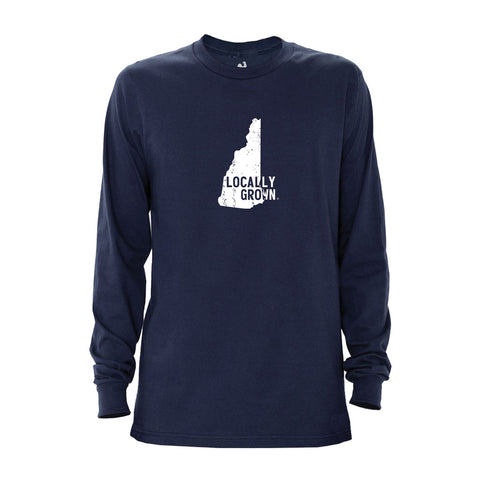 Locally Grown Clothing Co. Men's New Hampshire Solid State Long Sleeve