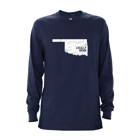 Locally Grown Clothing Co. Men's Oklahoma Solid State Long Sleeve