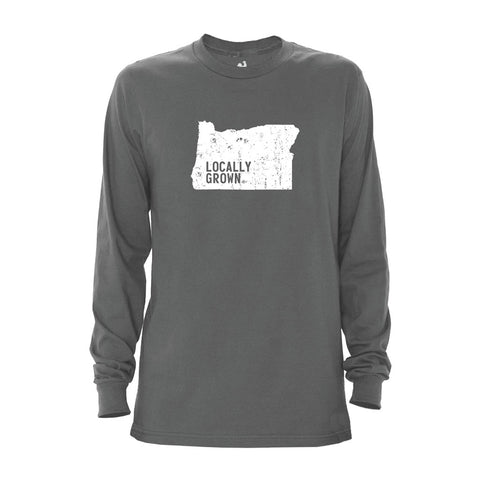 Locally Grown Clothing Co. Men's Oregon Solid State Long Sleeve