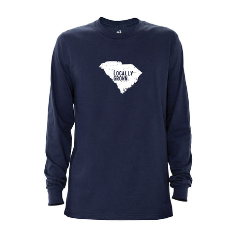 Locally Grown Clothing Co. Men's South Carolina Solid State Long Sleeve