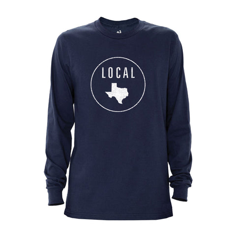 Locally Grown Clothing Co. Men's Texas Local Long Sleeve Crew