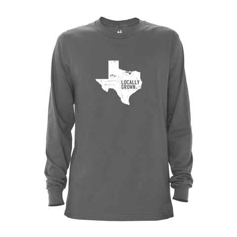 Locally Grown Clothing Co. Men's Texas Solid State Long Sleeve