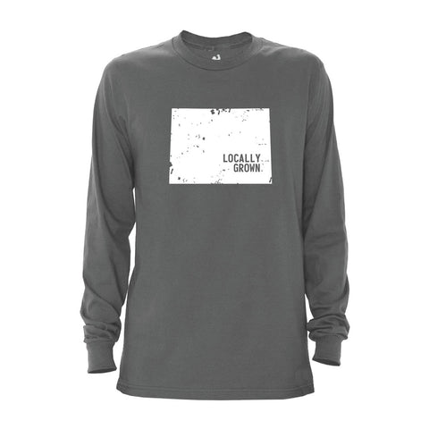 Locally Grown Clothing Co. Men's Wyoming Solid State Long Sleeve