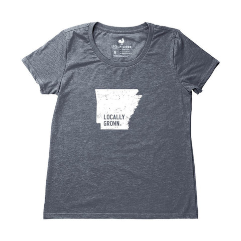 Locally Grown Clothing Co. Women's Arkansas Solid State Tee