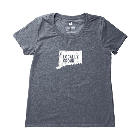 Locally Grown Clothing Co. Women's Connecticut Solid State Tee