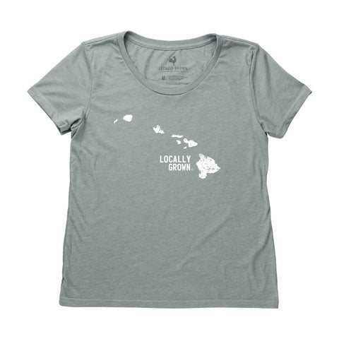 Locally Grown Clothing Co. Women's Hawaii Solid State Tee