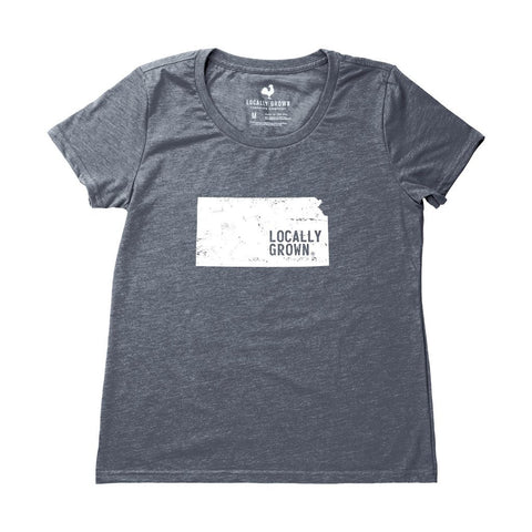 Locally Grown Clothing Co. Women's Kansas Solid State Tee