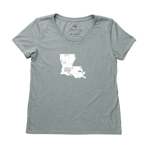 Locally Grown Clothing Co. Women's Louisiana Solid State Tee