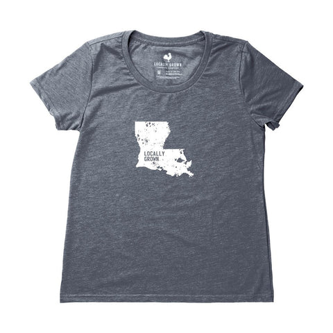 Locally Grown Clothing Co. Women's Louisiana Solid State Tee