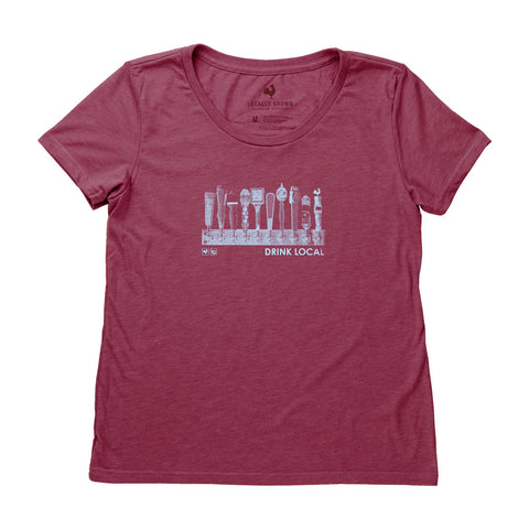 Locally Grown Clothing Co. Women's Drink Local-Taps Tee