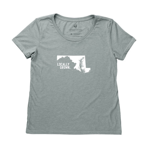 Locally Grown Clothing Co. Women's Maryland Solid State Tee
