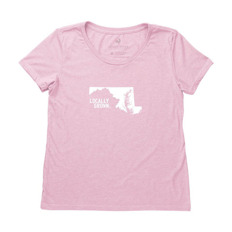 Locally Grown Clothing Co. Women's Maryland Solid State Tee