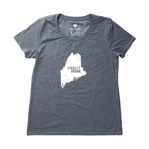 Locally Grown Clothing Co. Women's Maine Solid State Tee