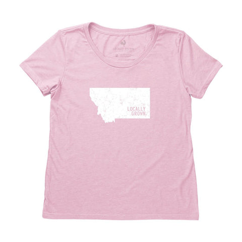 Locally Grown Clothing Co. Women's Montana Solid State Tee