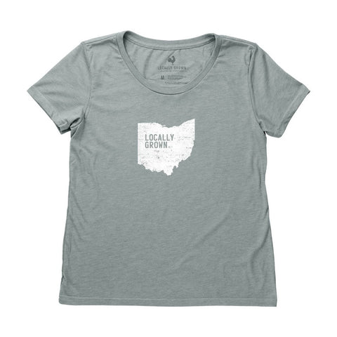 Locally Grown Clothing Co. Women's Ohio Solid State Tee