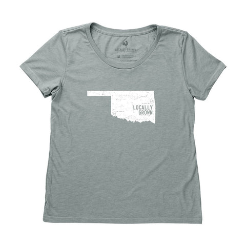 Locally Grown Clothing Co. Women's Oklahoma Solid State Tee