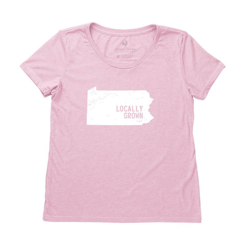 Locally Grown Clothing Co. Women's Pennsylvania Solid State Tee
