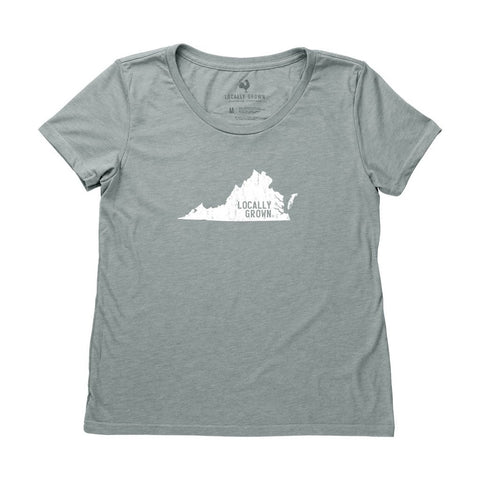 Locally Grown Clothing Co. Women's Virginia Solid State Tee