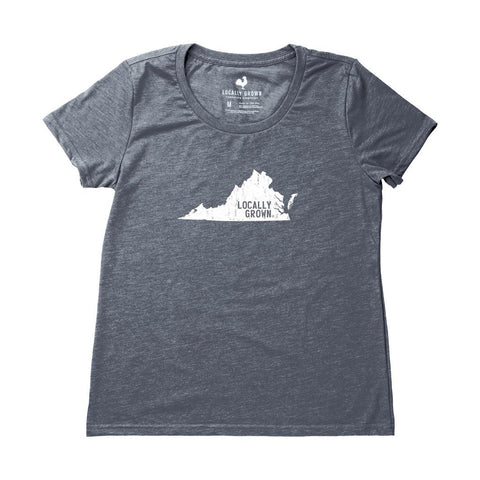Locally Grown Clothing Co. Women's Virginia Solid State Tee