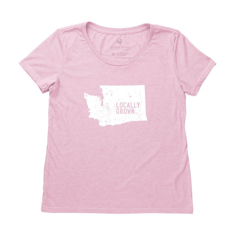 Locally Grown Clothing Co. Women's Washington Solid State Tee