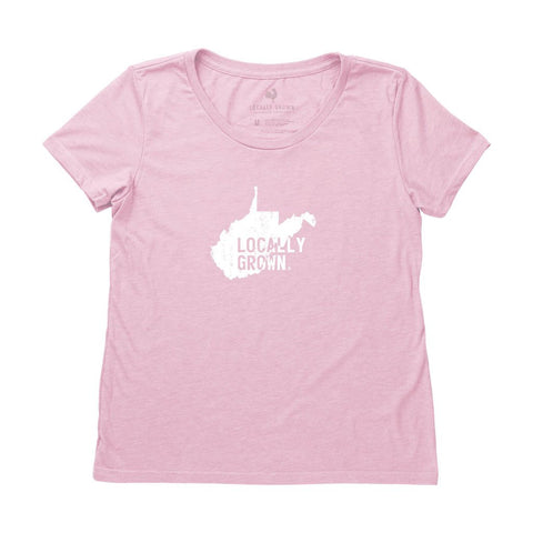 Locally Grown Clothing Co. Women's West Virginia Solid State Tee