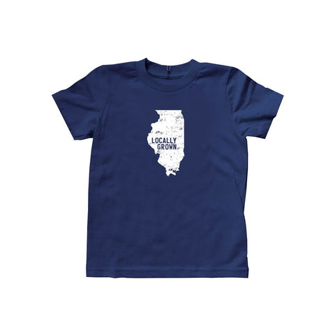 Locally Grown Clothing Co. Kids Illinois Solid State Tee