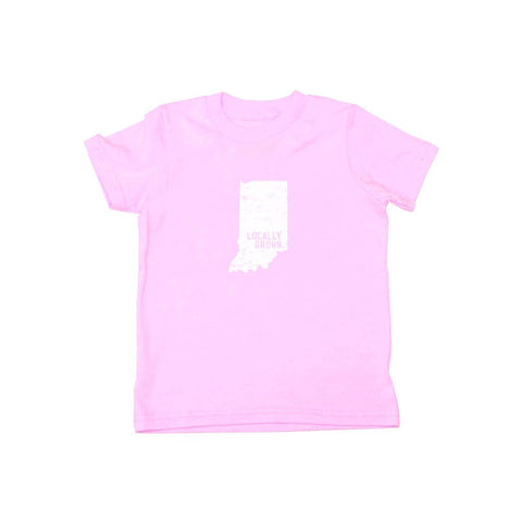Locally Grown Clothing Co. Kids Indiana Solid State Tee