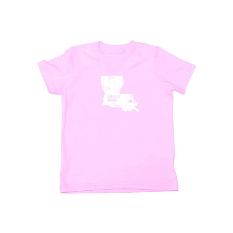 Locally Grown Clothing Co. Kids Louisiana Solid State Tee