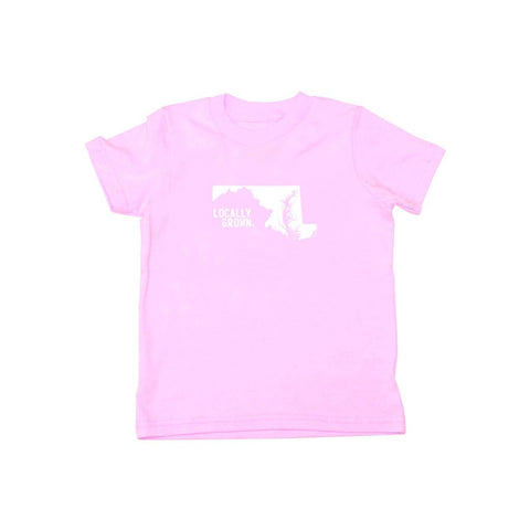 Locally Grown Clothing Co. Kids Maryland Solid State Tee