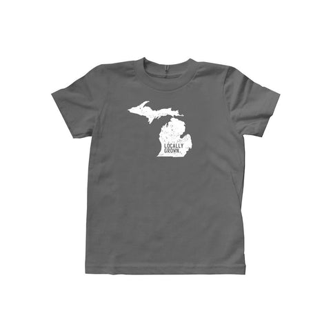 Locally Grown Clothing Co. Kids Michigan Solid State Tee