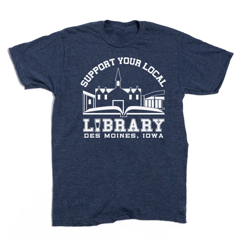 Locally Grown Clothing Co. The Library: Support Your Local Library Tee